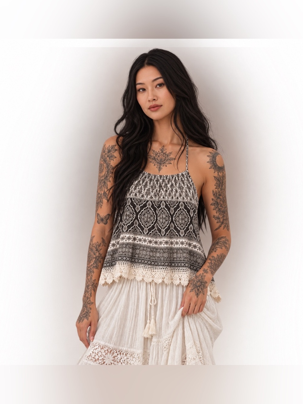 Boutique Boho Crop Tank Top